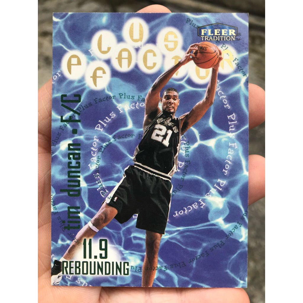 TIM DUNCAN KARTU NBA BASKETBALL FLEER TRADITION SPORT CARD PROMO