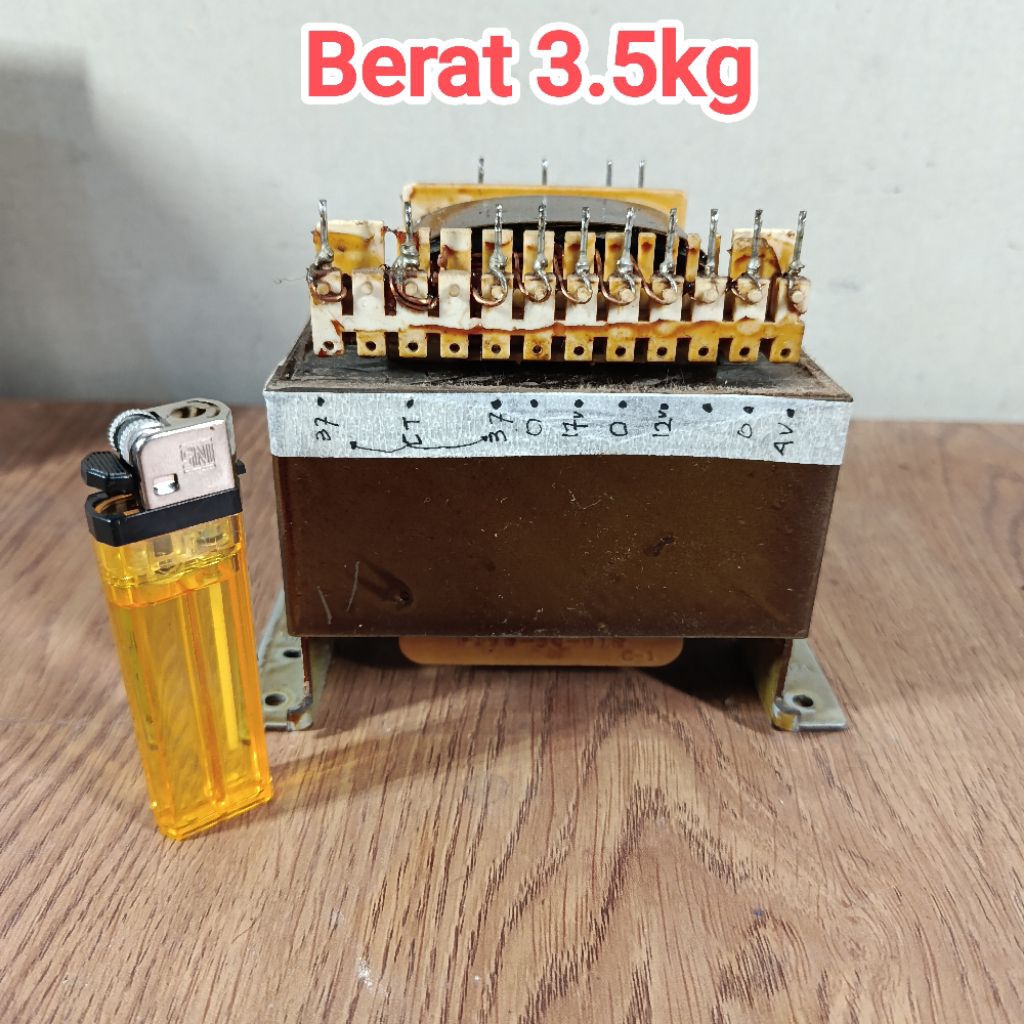 Trafo Bando copotan SONY CT37V 5A besar bekas normal ori