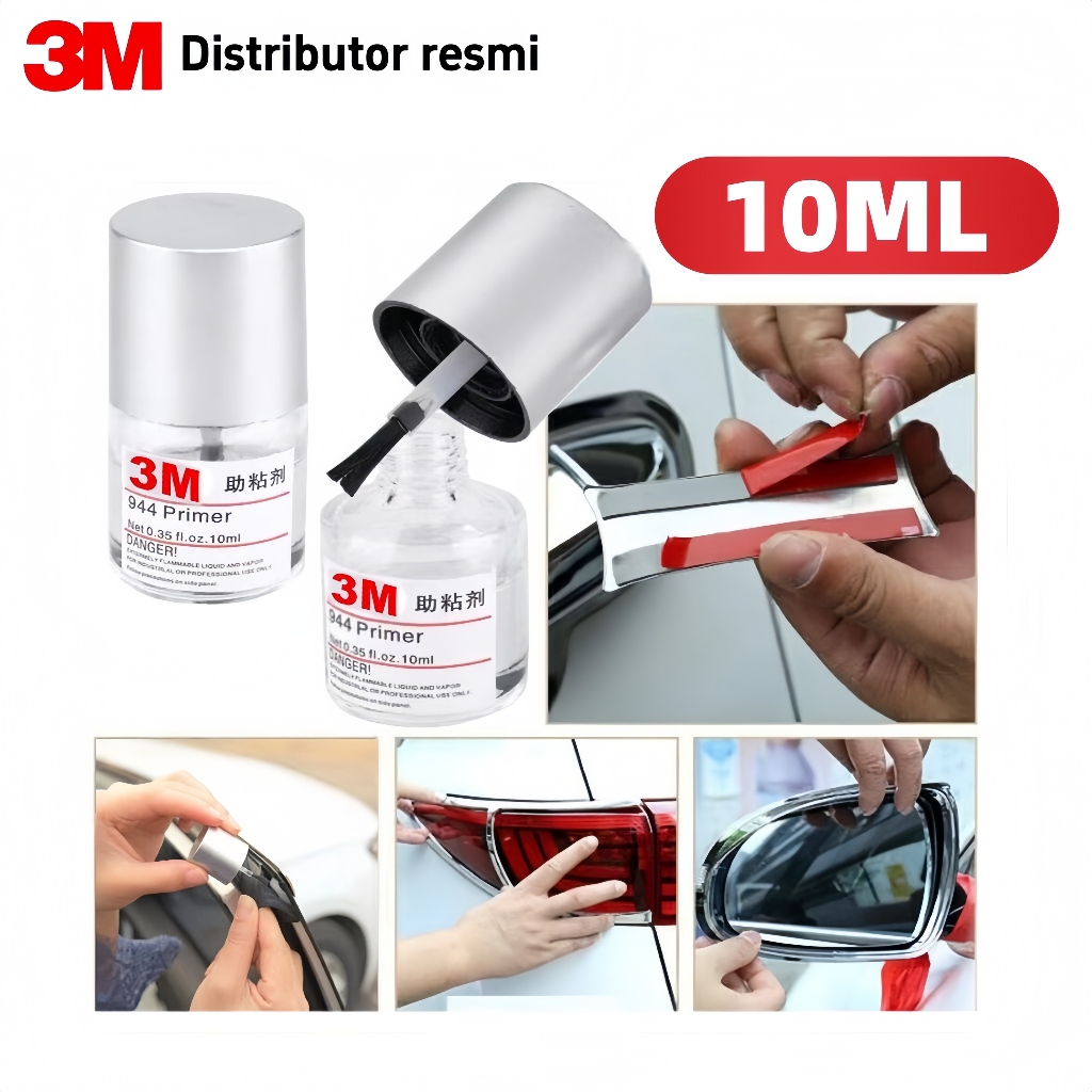 3M Automotive Adhesion Promoter 10ml | Untuk Tempel Emblem Stiker & Body Kit Mobil, Kuat Max