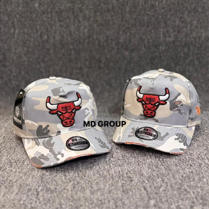 GOODFASH.ID | Topi Baseball Camo Loreng Chicago Bulls Good Quality Unisex Distro Terlaris