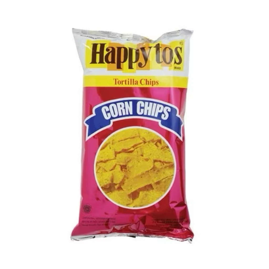 HAPPY TOS 160 Gram Keripik Jagung Happy Tos - Rasa Merah, Gurih & Renyah
