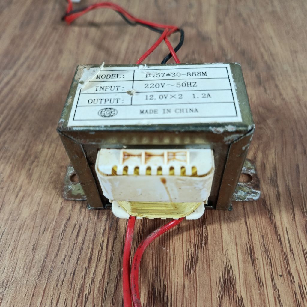 TRAFO copotan GMC 1.2A CT12v bekas normal ori