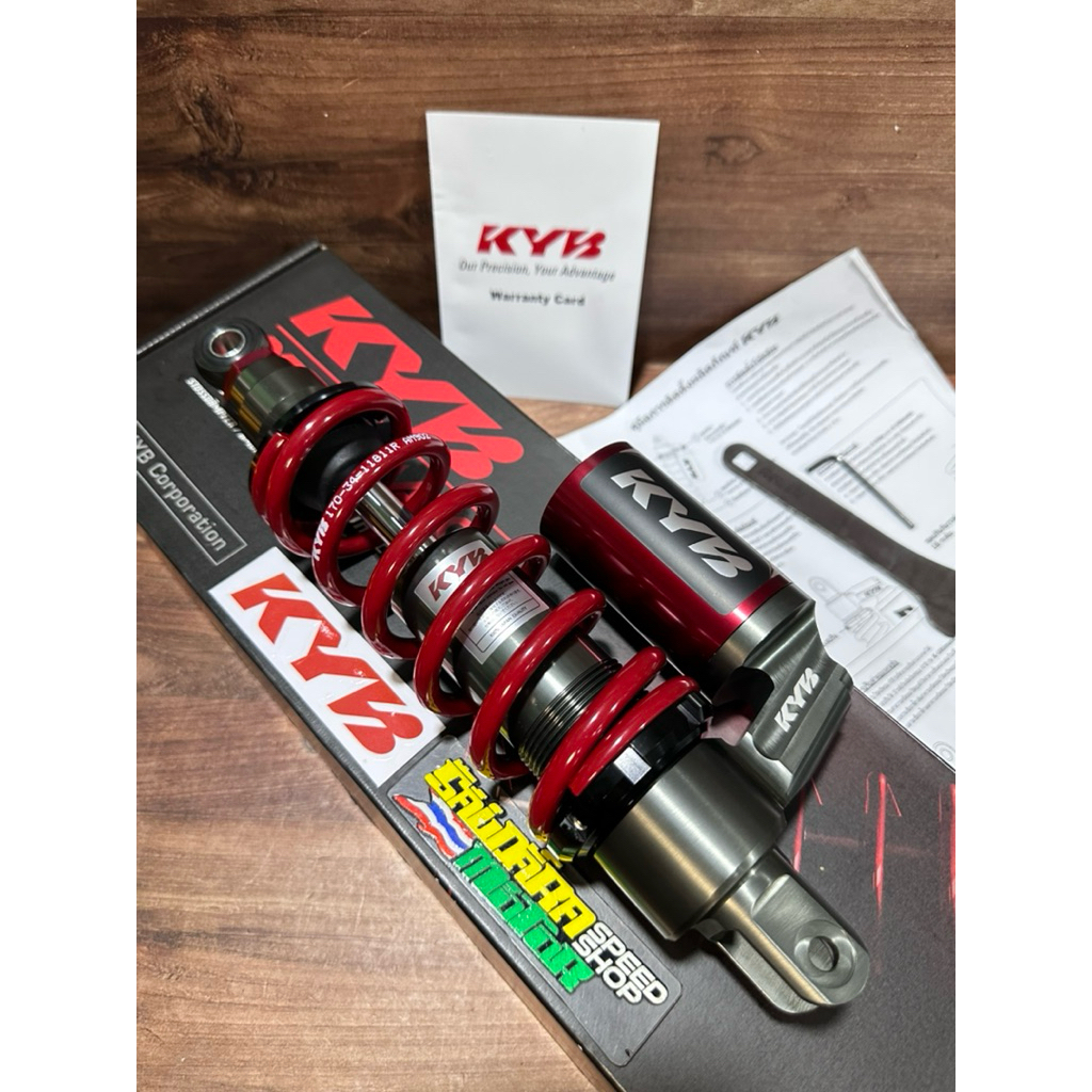 [KYB K-ALPHA] KYB THAILAND RG1-1002-2X (RED) 300 MM SINGLE SHOCK BREAKER/SOKBEKER TABUNG BAWAH BELAK