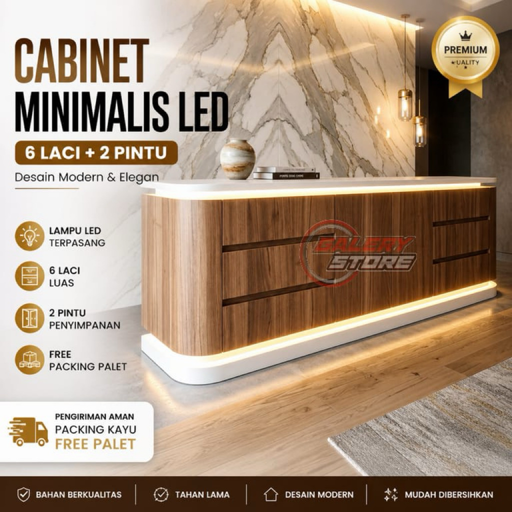 meja tv kabinet lengkung meja tv premium lampu led meja tv minimalis