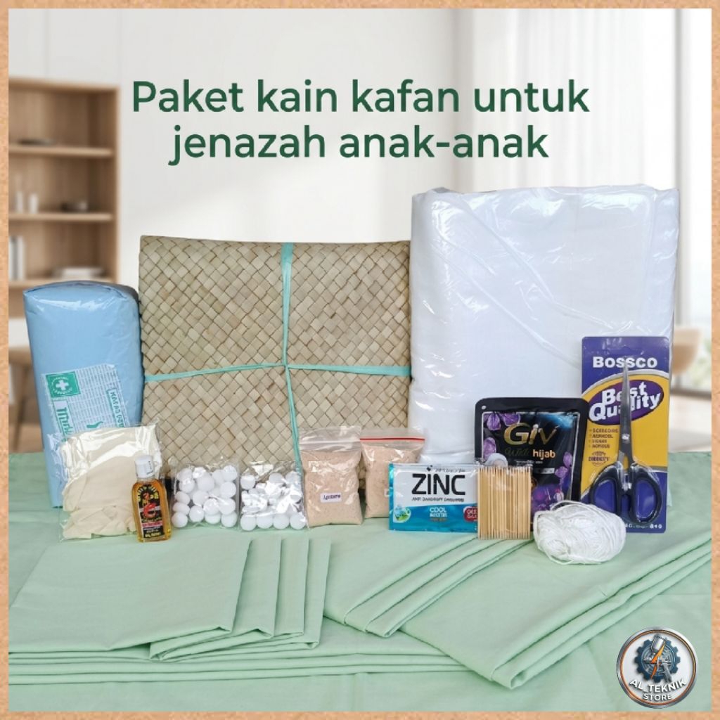 KAIN KAFAN UNTUK JENAZAH ANAK LAKI-LAKI DAN ANAK PEREMPUAN