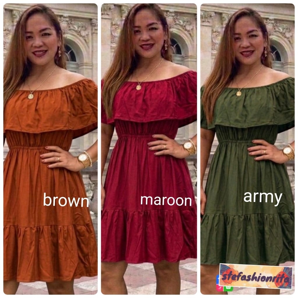 Dress Sabrina dress jumbo  dress Bali  Sabrina rempel polos