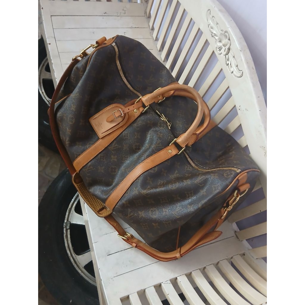 Travel LV Keepall 50 Monogram 2017 Preloved with DB