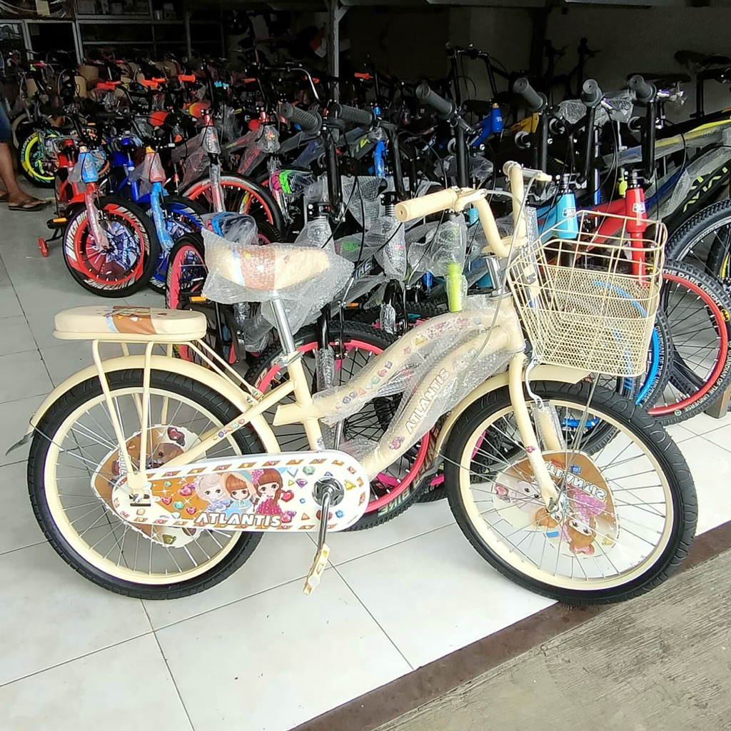 [SUDAH DIRAKIT] ATLANTIS 20 MINI AURORA KERANJANG SEPEDA CEWEK UKURAN 20
