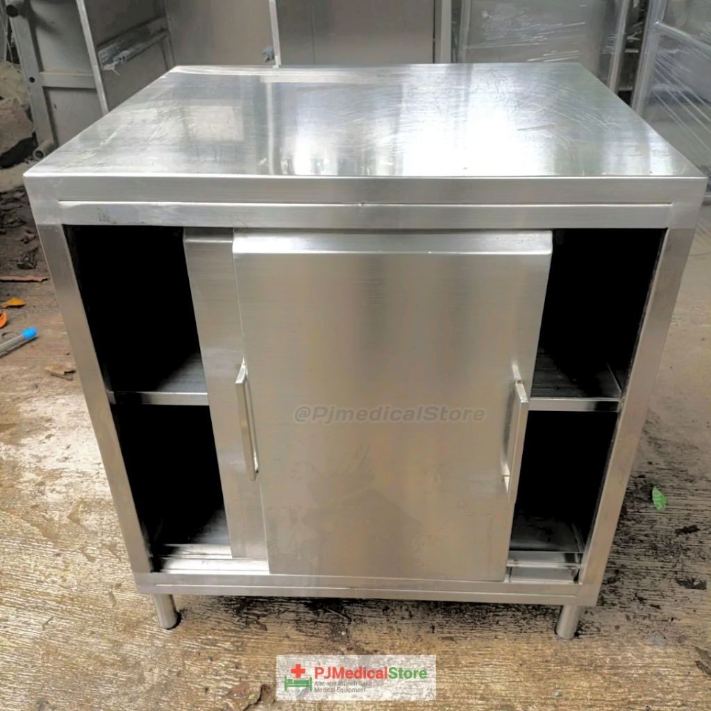 LEMARI KABINET DAPUR RESTORAN STAINLESS 304 SUS FOOD GRADE / LEMARI DAPUR STAINLESS / LEMARI STAINLE