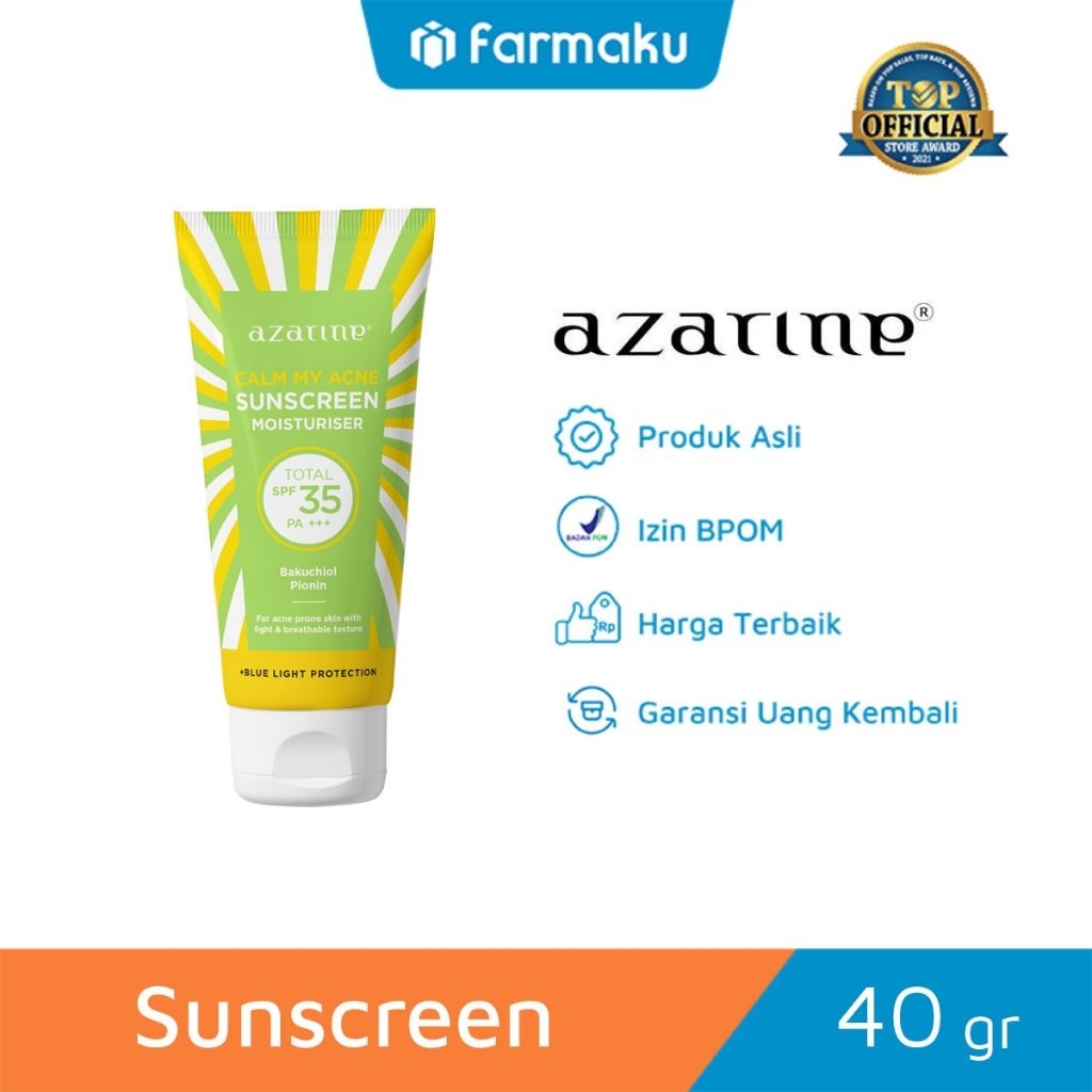 Sunscreen AZARINE Calm My Acne Sunscreen Moisturiser