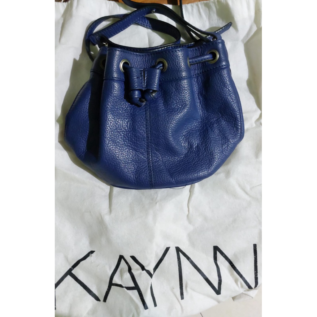 KAYNN Preloved Bucket Bag blue