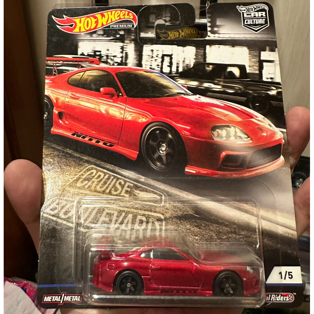 Hotwheels Toyota Supra Merah Boulevard (Card Hongkong)