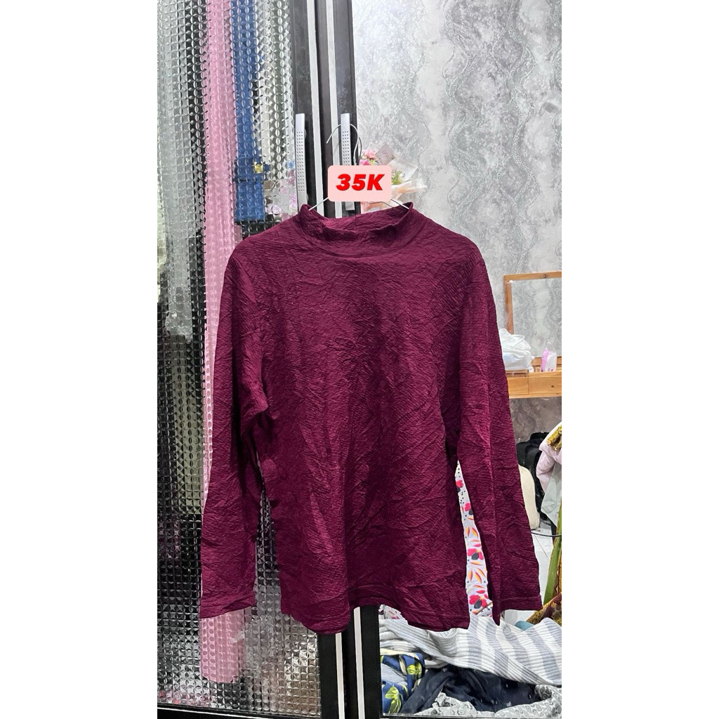 blouse merah maroon