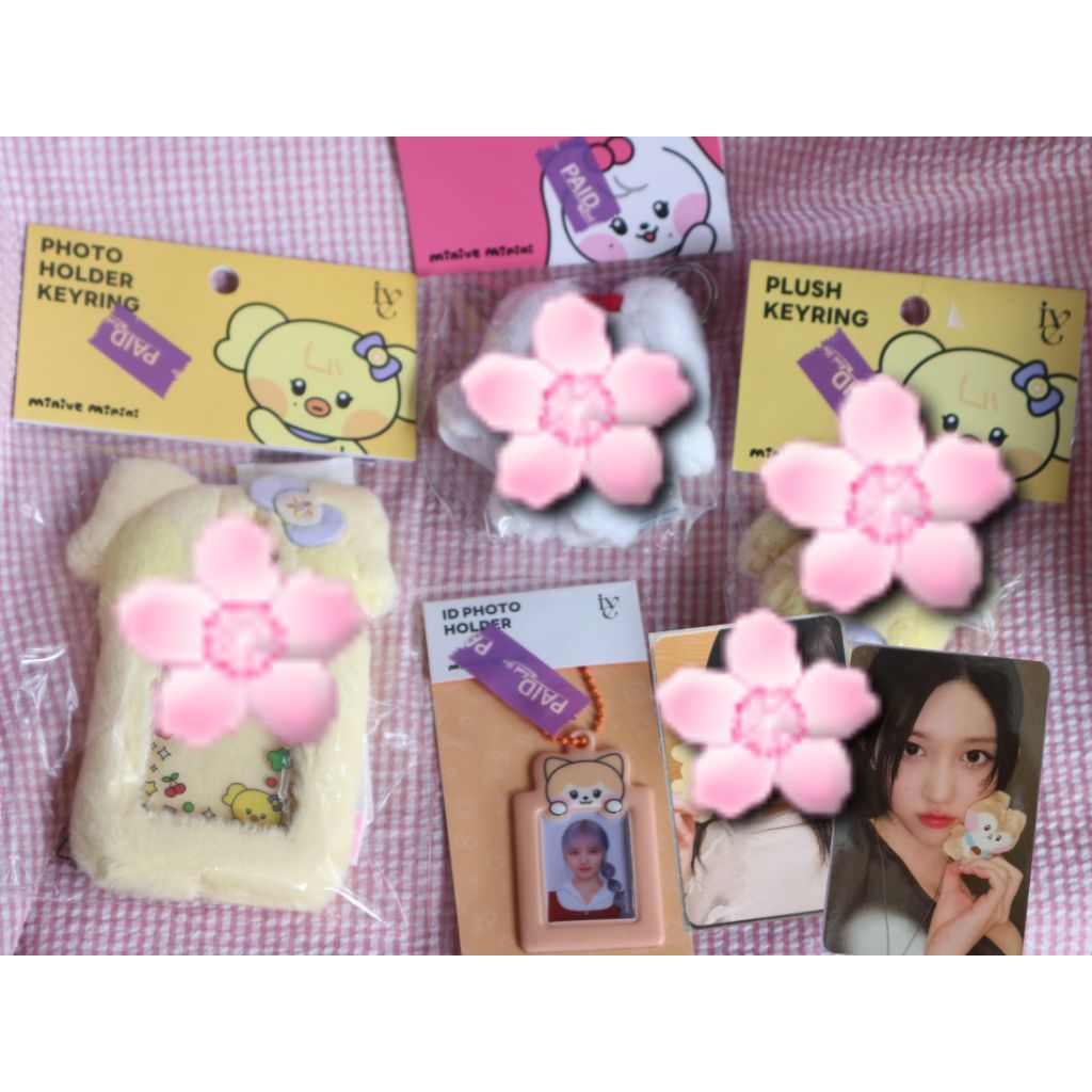 (Sealed New) Official Ive MD Minive minini Pop-Up store play line friends POB Naori cheez cherry plu