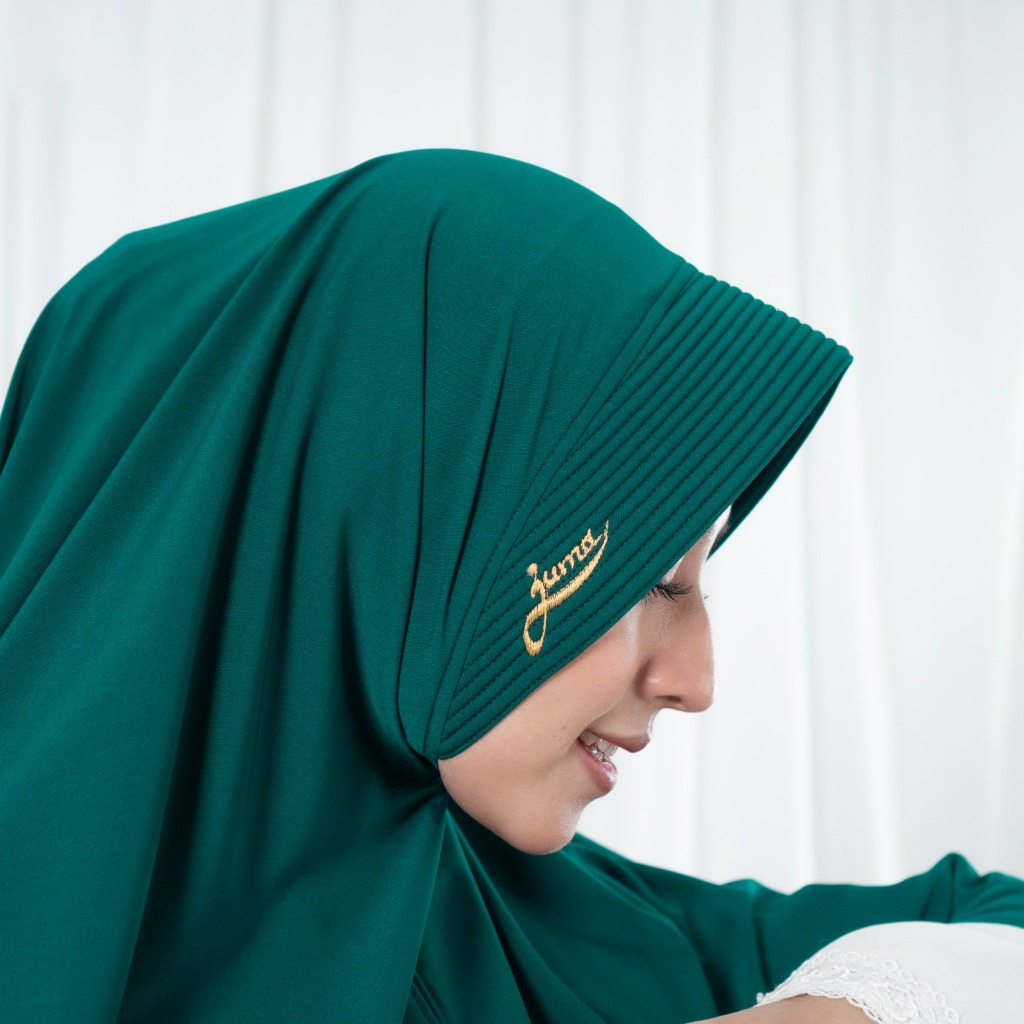 JUMA hijab instan polos L dan XL jilbab pinguin bahan jersey premium