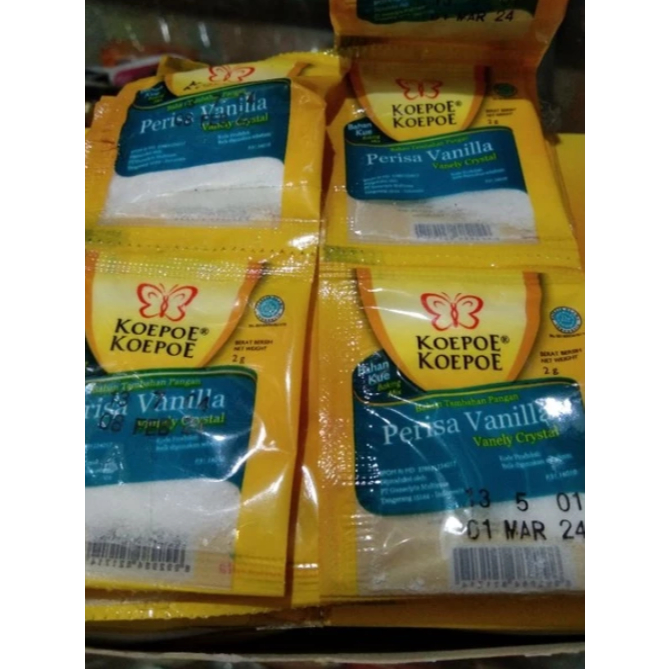 Perisa Vanilla Sachet Koepoe Koepoe 2 Gram (5 Saset)