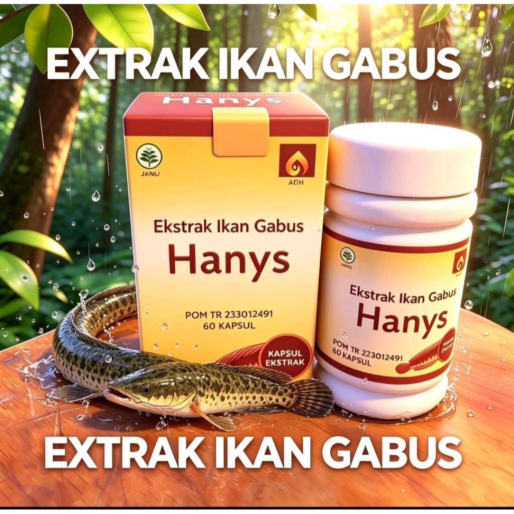 extrak ikan gabus Hanys/obat luka diabetes/obat pasca operasi/kapsul ikan gabus