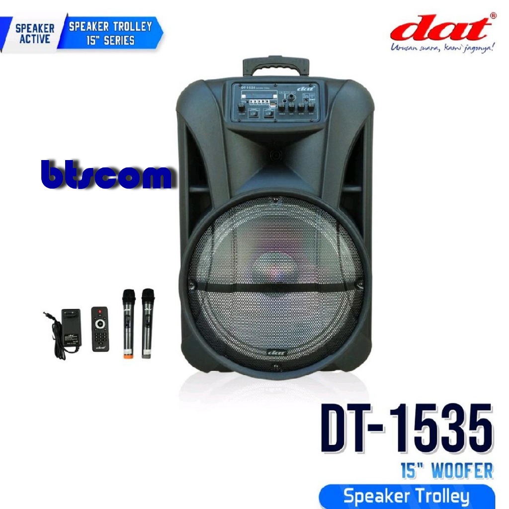 Speaker Aktif 15 Inch Portable DAT DT 1535 15 Inch Trolley DAT DT1535