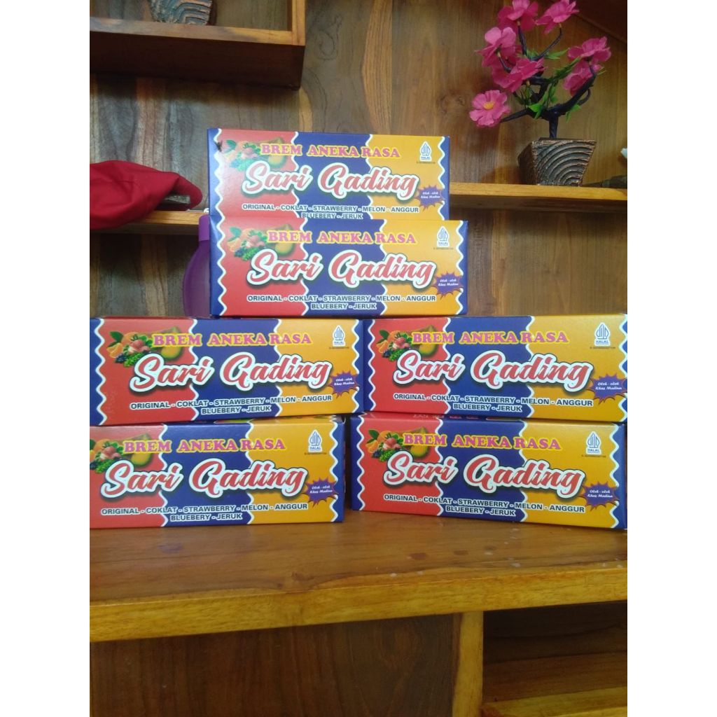 Brem Suling Gading Asli Madiun Rasa Mix Buah 1pcs Isi 5