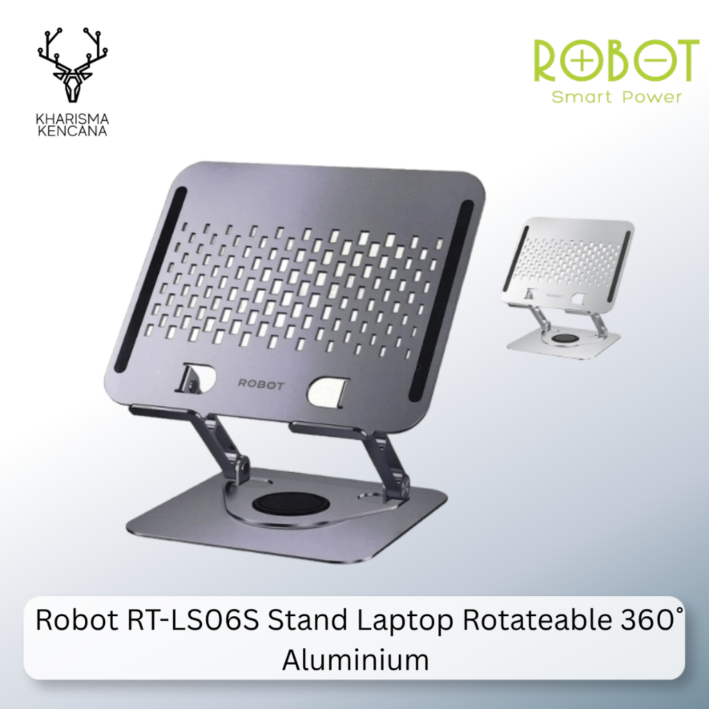 ROBOT RT-LS06S RTLS06 ROTATE 360° LIFTABLE AND FORDABLE LAPTOP STAND