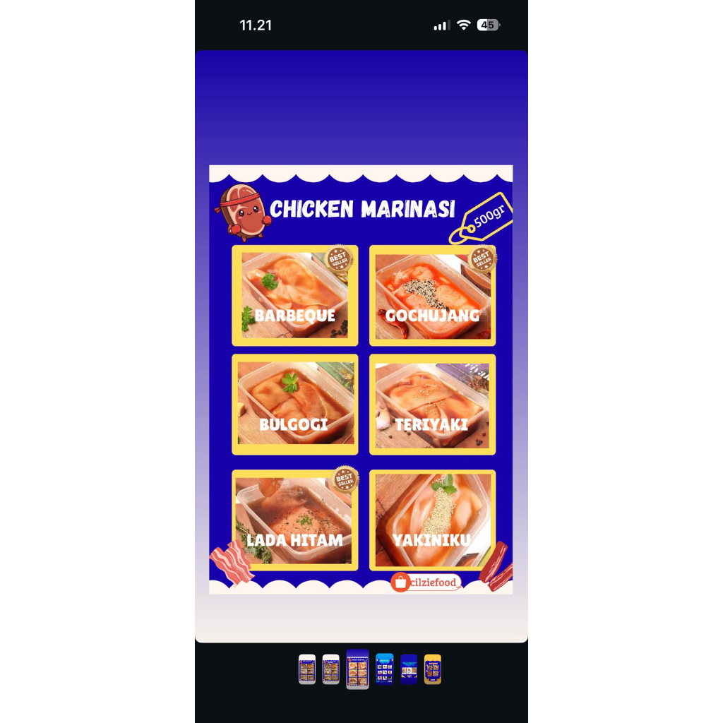 daging marinasi chicken barbeque