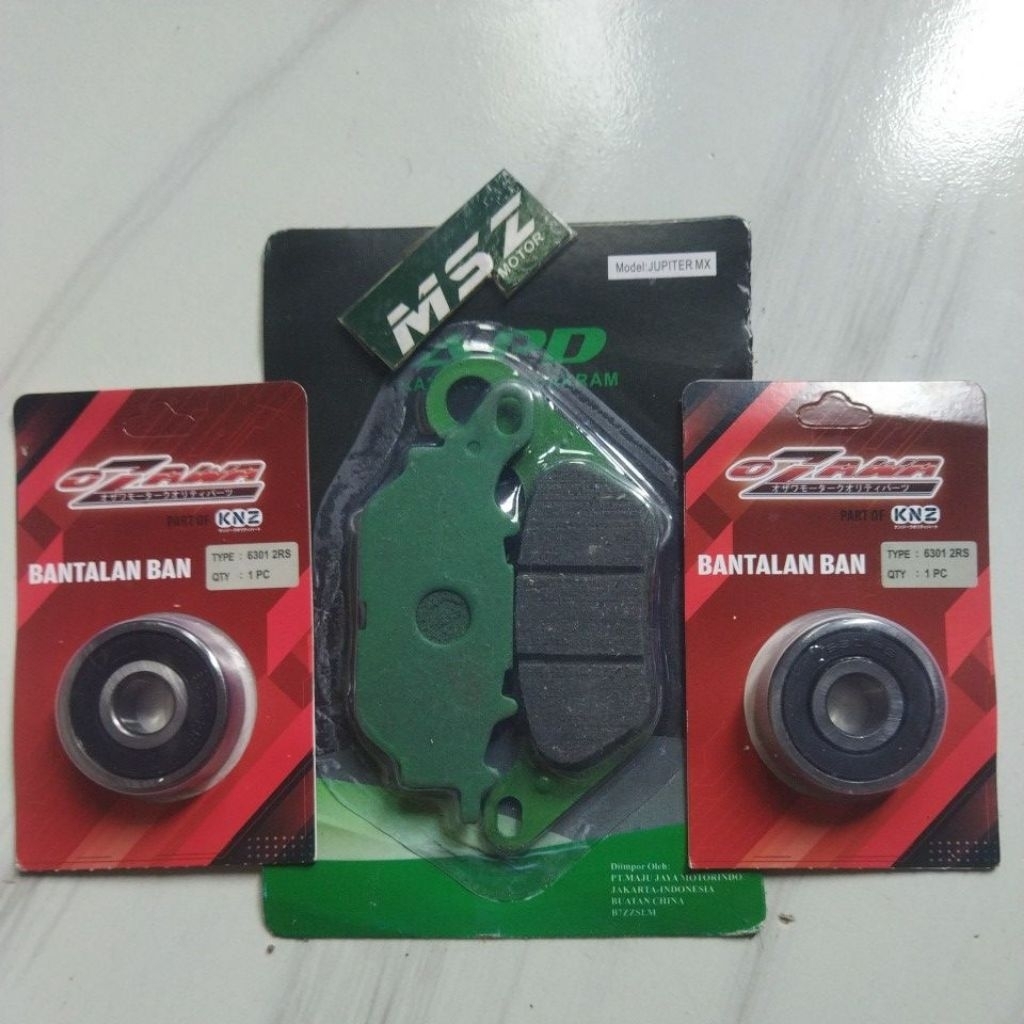 Dispad kampas Rem+Bearing Depan 6301 Vixion New Nvl nva Advance Vixion R