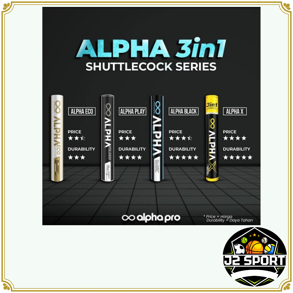 SHUTTLECOCK COCK ALPHA 3 IN 1