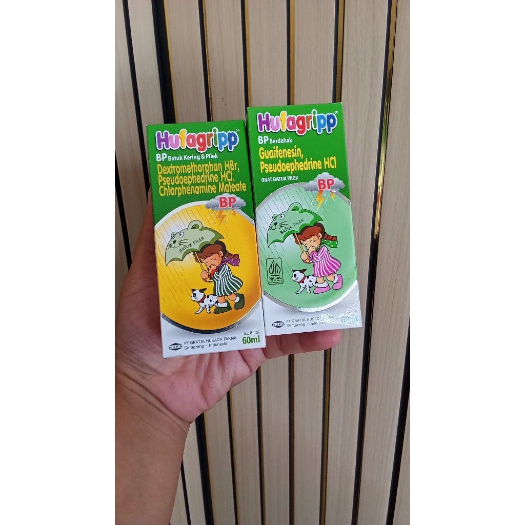 Hufagrip Batuk Kering Pilek & Hufagrip Batuk Pilek Berdahak 60Ml