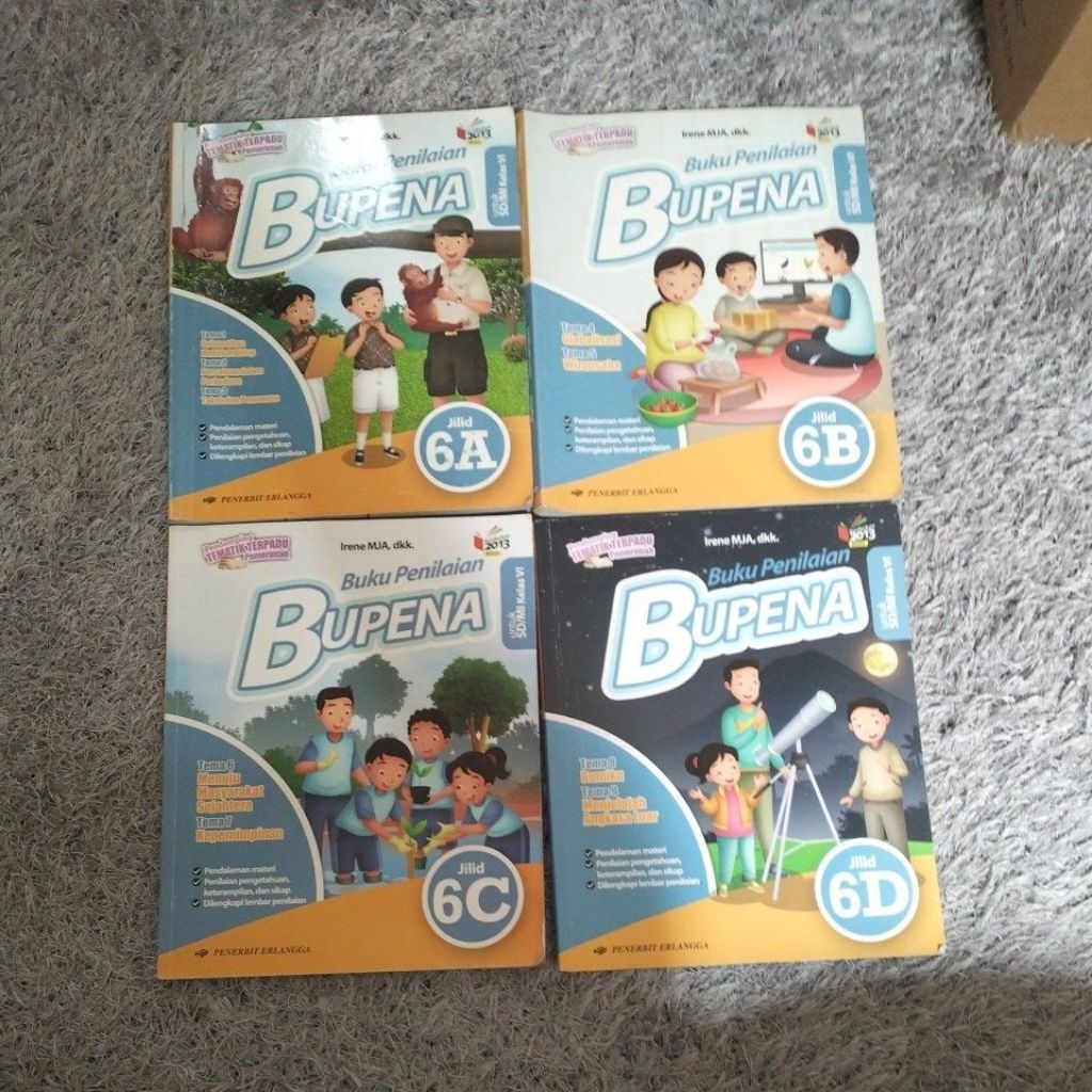 Buku Penilaian Bupena Tematik Kelas 6 (Erlangga)