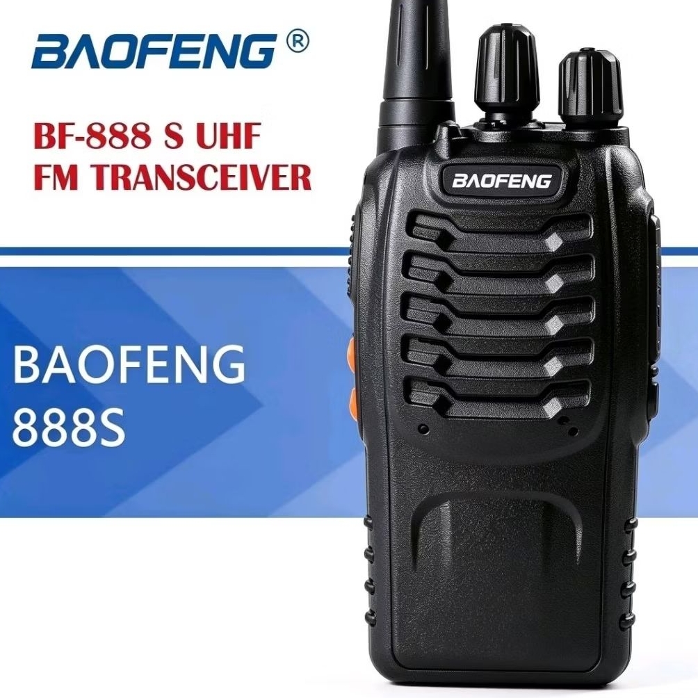 HT BAOFENG BF-888S UHF 400-470 Mhz 16 Ch sdh Terkoneksi ke HT WLN KD-C1/T  dan WLN KD-C888S
