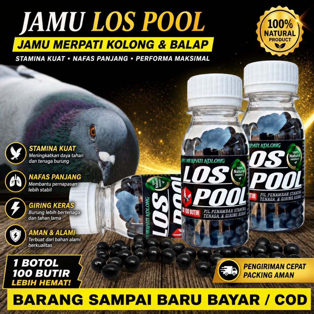 Jamu Merpati Cepat Giring Keras LOS POOL isi 50-300 Butir Pil ginseng teki plus hercullest elite99
