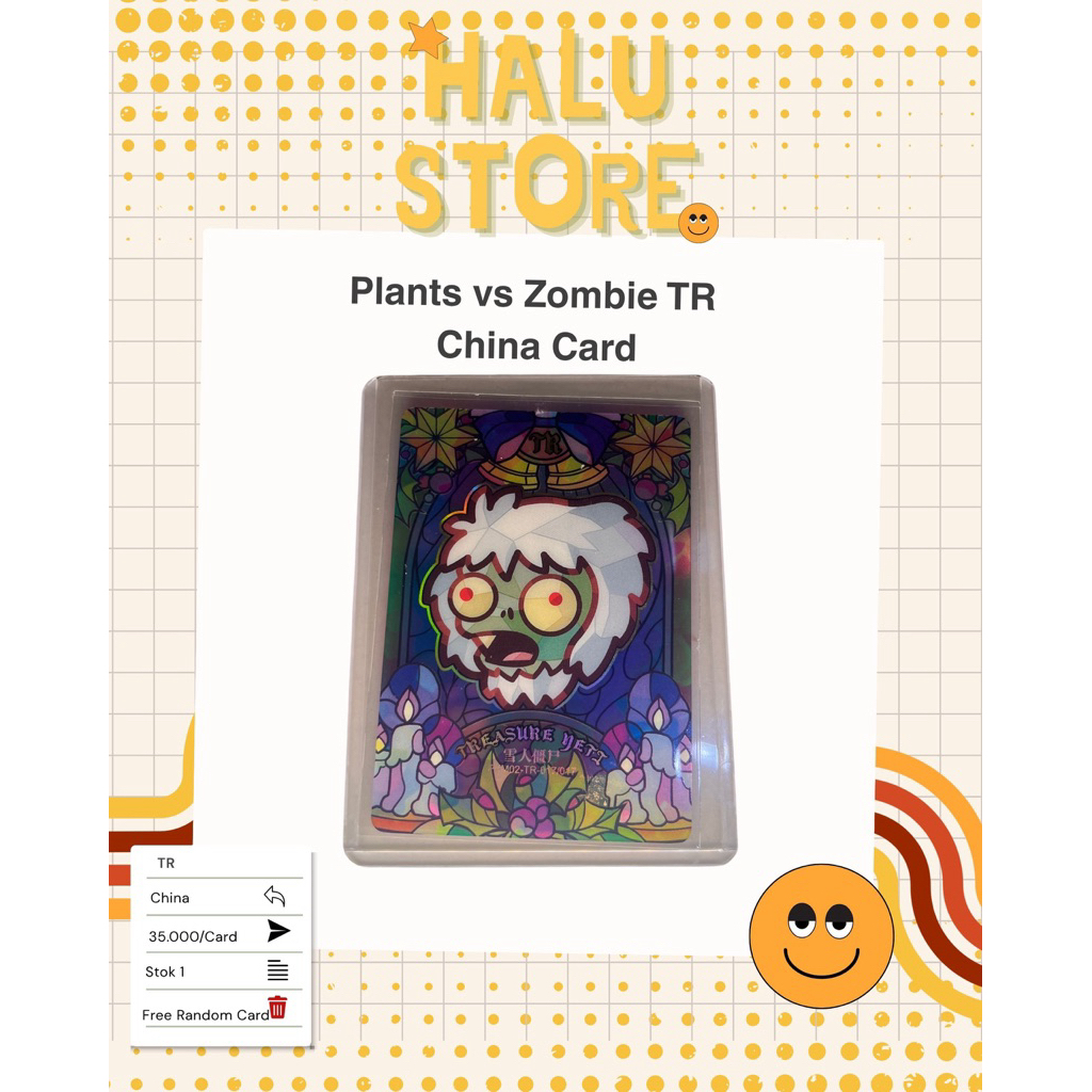 Plants vs Zombie Collection Card (Type TR) China