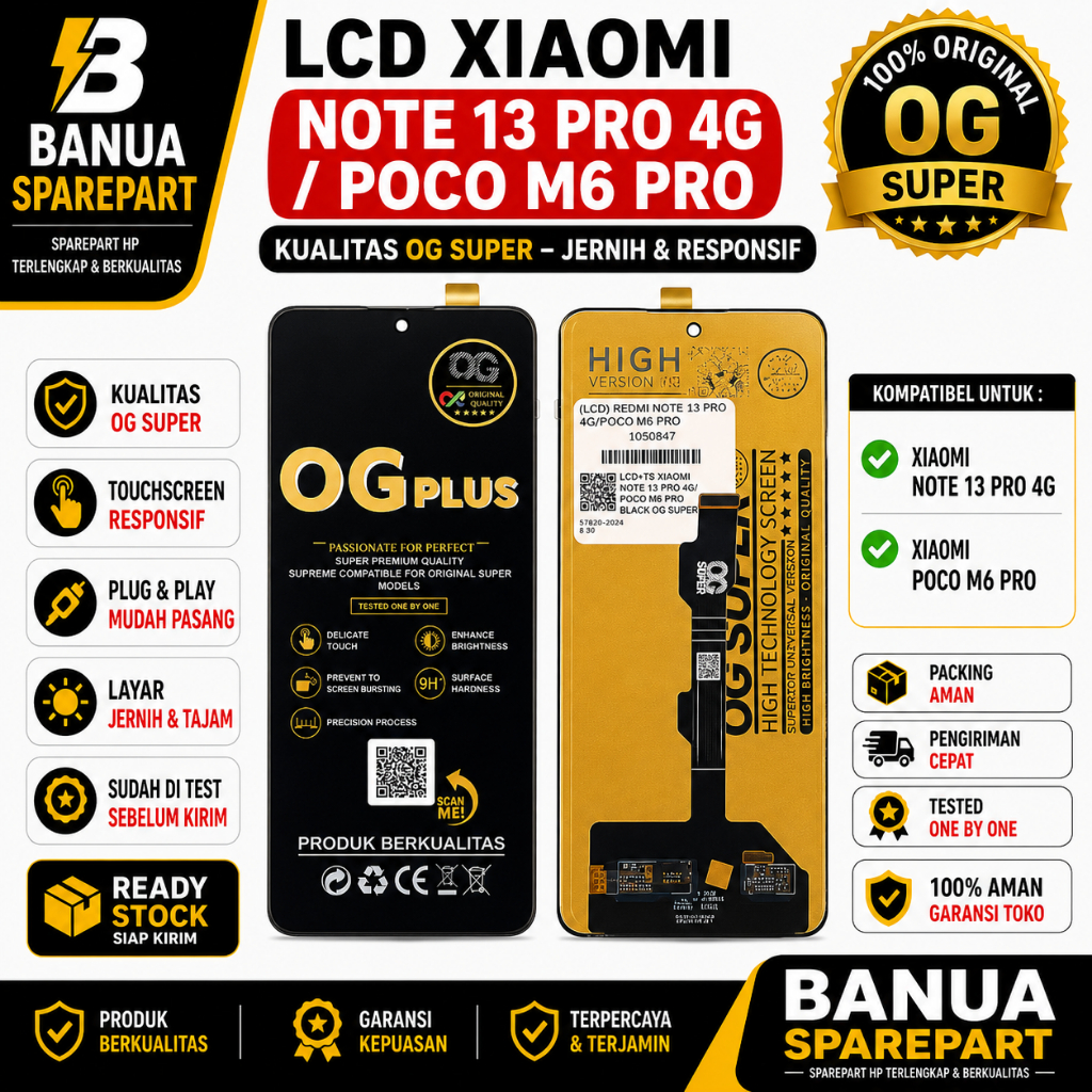 LCD XIAOMI NOTE 13 pro 4G / poco m6 pro