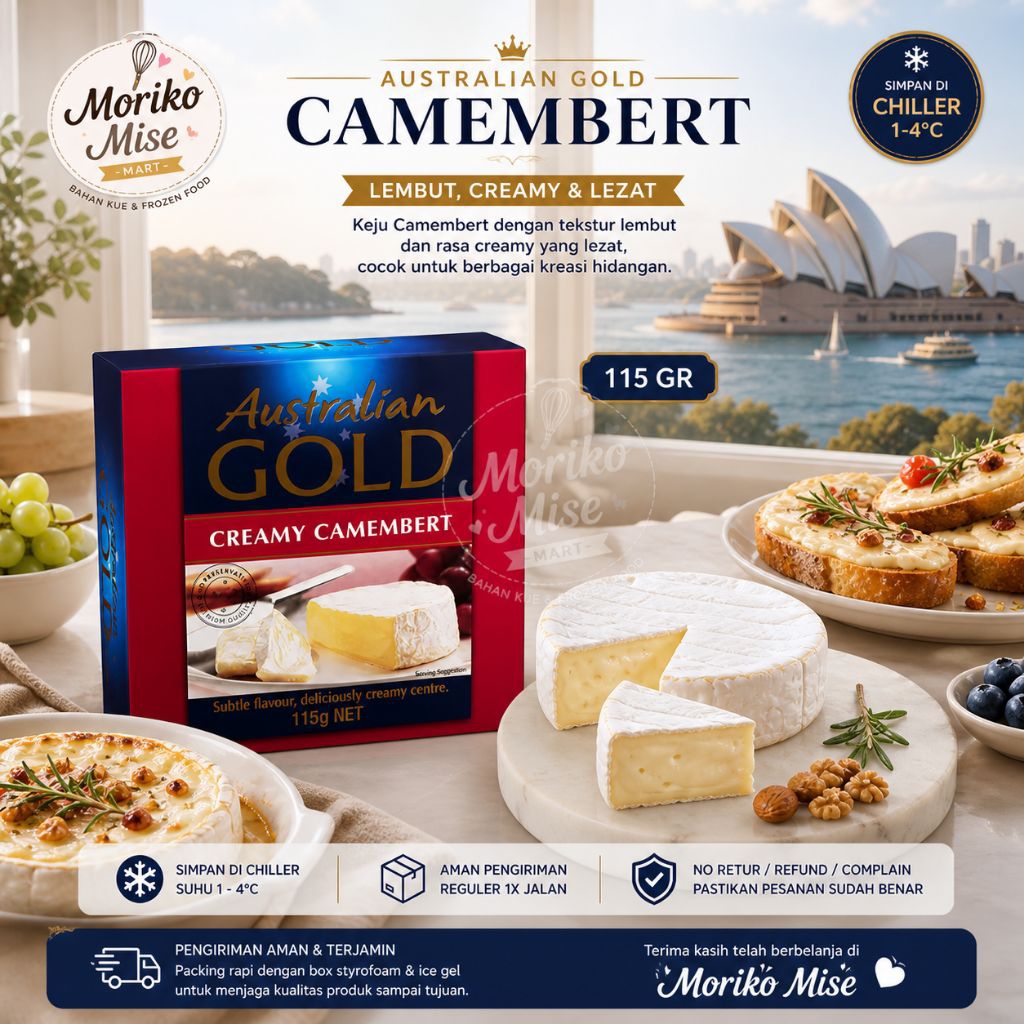 [ CEMEMBERT CHEESE ] Australian Gold 115 gr keju