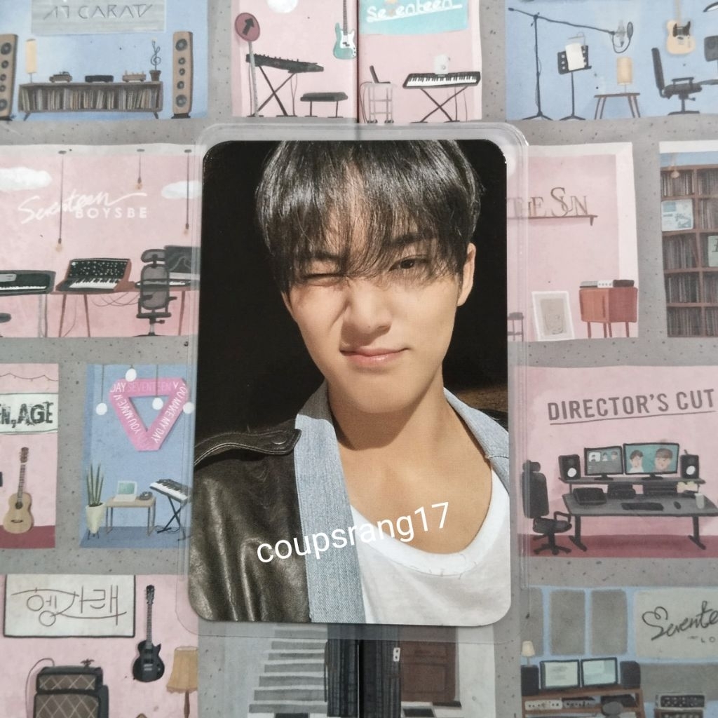 PHOTOCARD OFFICIAL SEVENTEEN MINGYU FML POB YES24 CARAT WINK