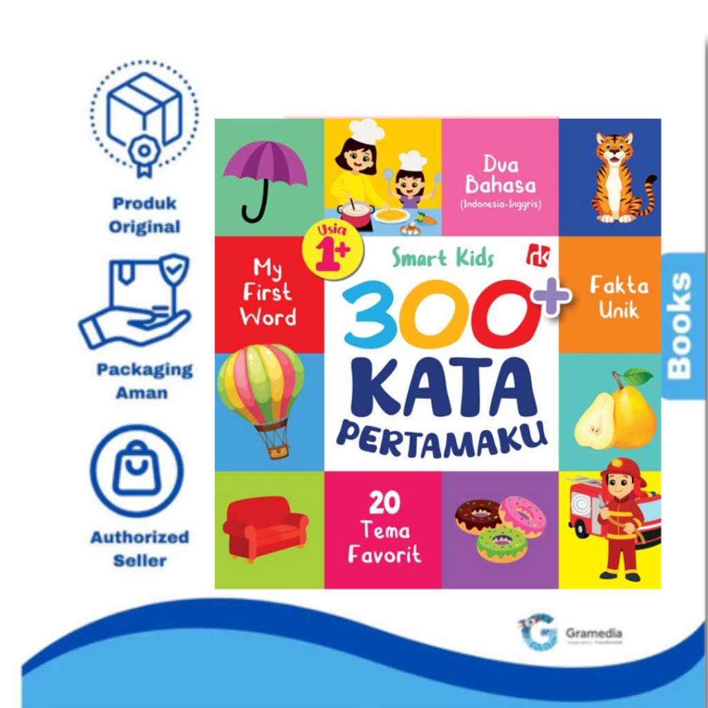 Gramedia Palembang - Smart Kids 300+ Kata Pertamaku - Smart Kids - ruang kata