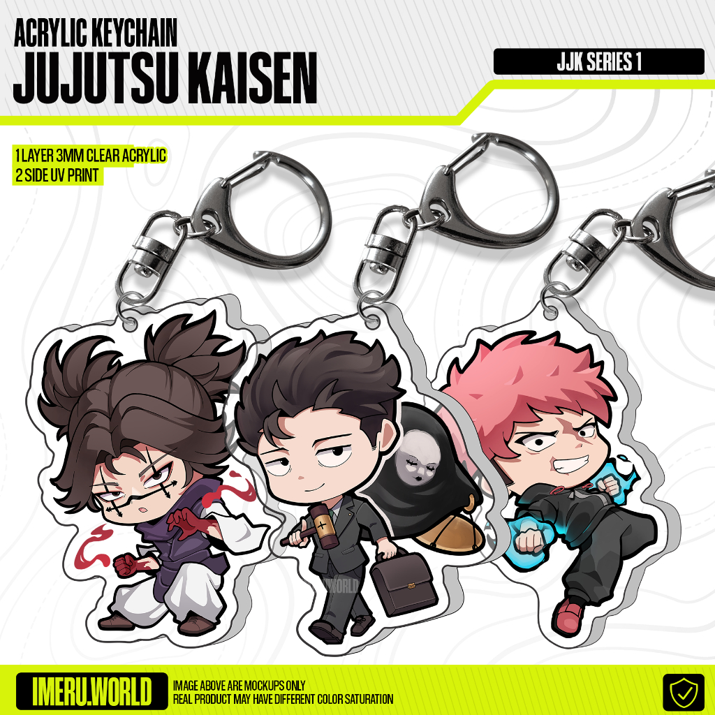 Jujutsu Kaisen Chibi Anime Acrylic Keychain Seri 1 Choso Higuruma Yuji Fanmerch By IMERU World