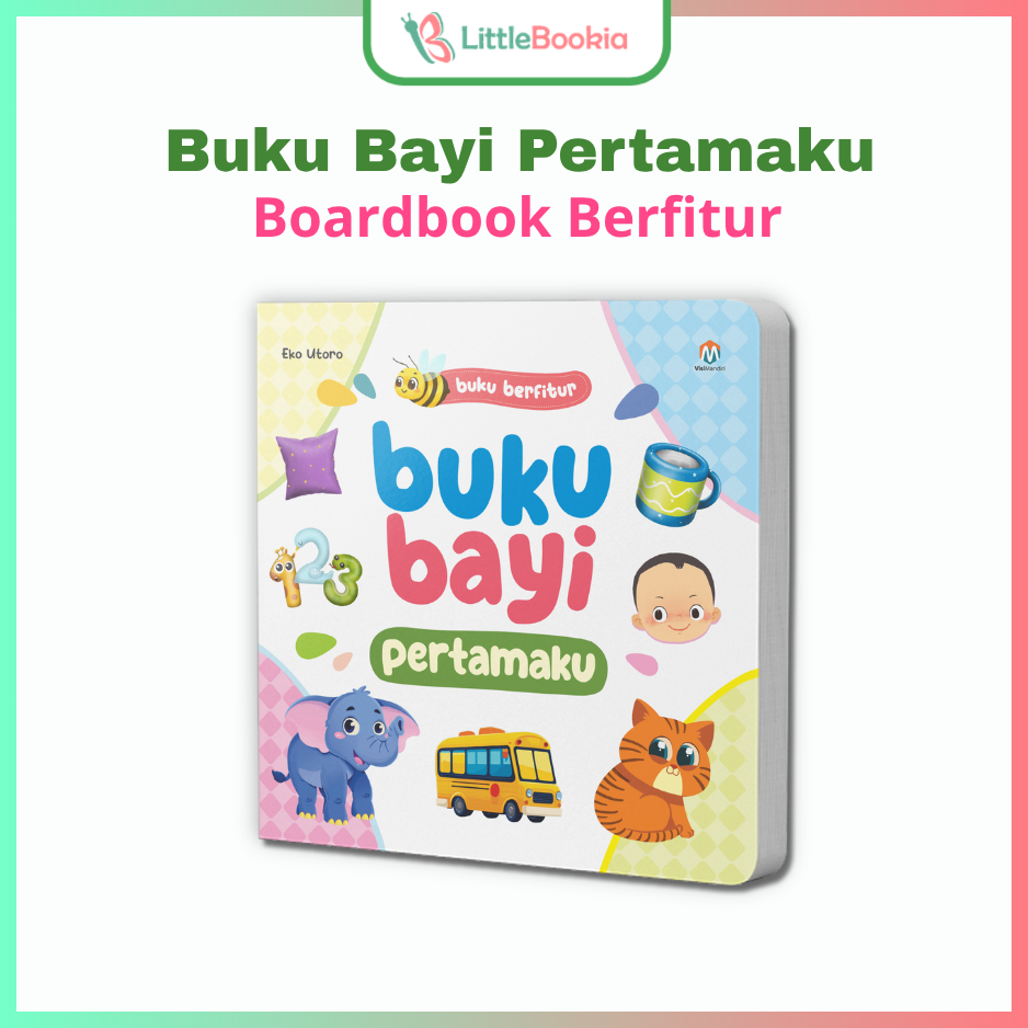 Buku Bayi Pertamaku Newborn 0+ Bulan Buku Bayi Edukasi Sensory Book Contrast Tummy Time Islam Ziyadb