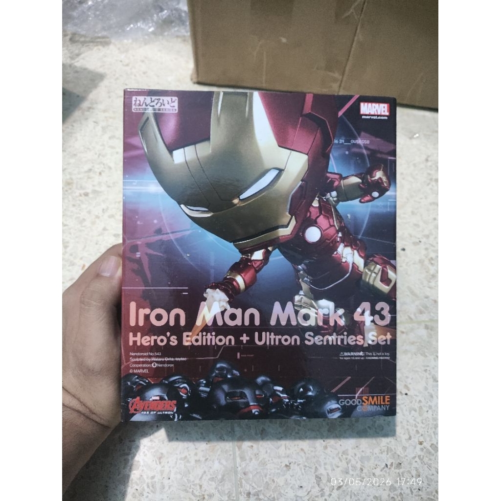 Nendoroid 543 Ironman mark 43 MK XLIII iron man hero's edition ultron sentries set heroes ori marvel