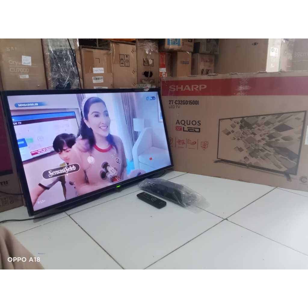 TV LED SHARP DIGITAL 32 INC KONDISI BEKAS SIAP PAKAI TANPA STB (6843)