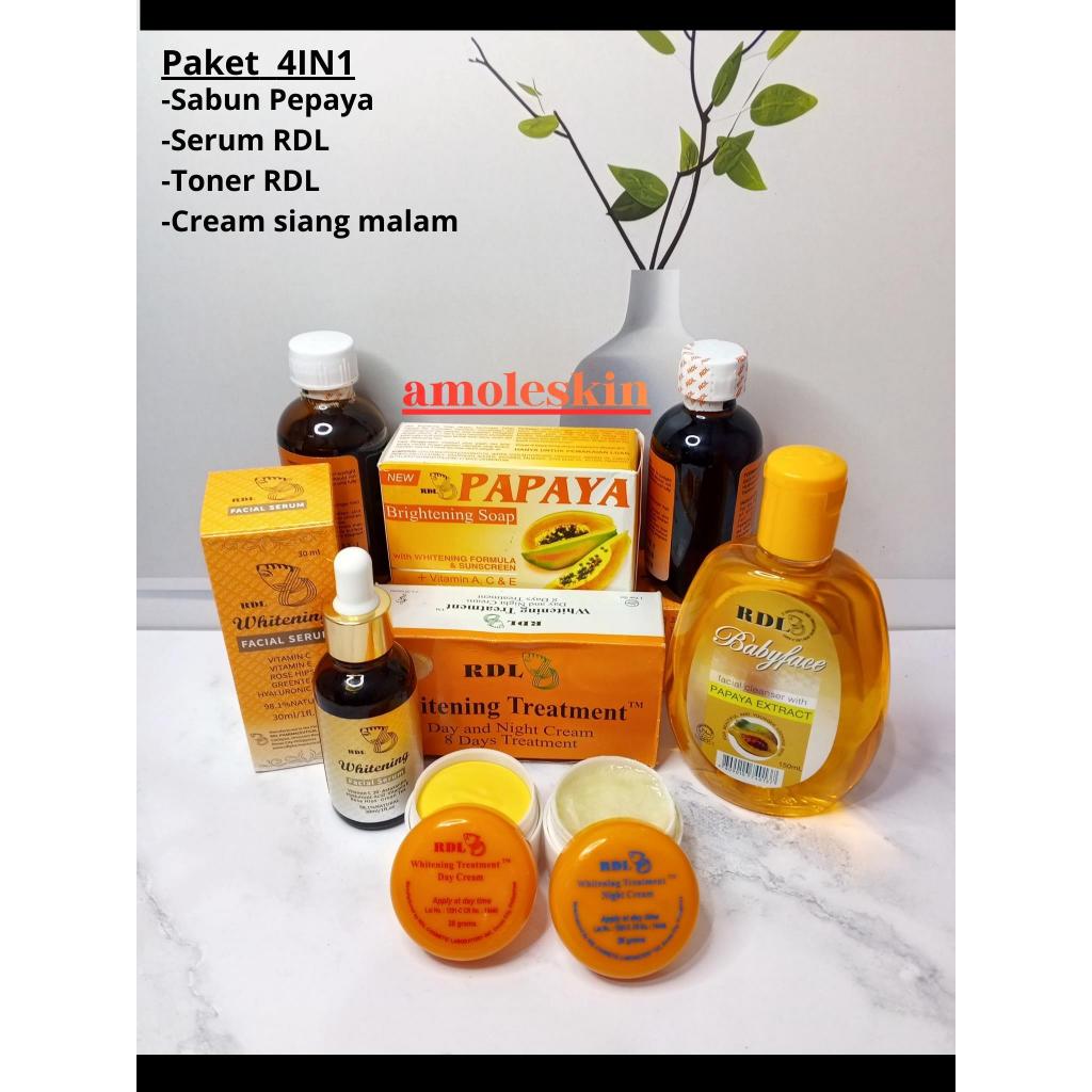 Paket Skincare RDL 4in1 dengan Ekstrak Pepaya