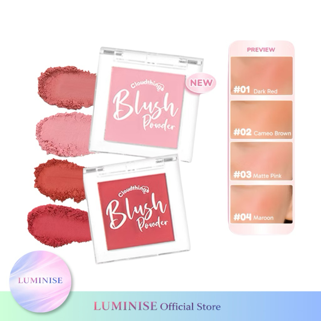 CLOUDTHINGS - Blush Bloom Natural Blush On Makeup Powder | Super Smooth Powder Blush