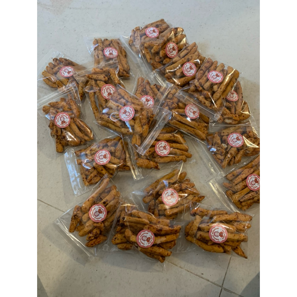 GROSIR  Basreng Pedas Daun Jeruk 10 PCS - paket hemat jajan murah