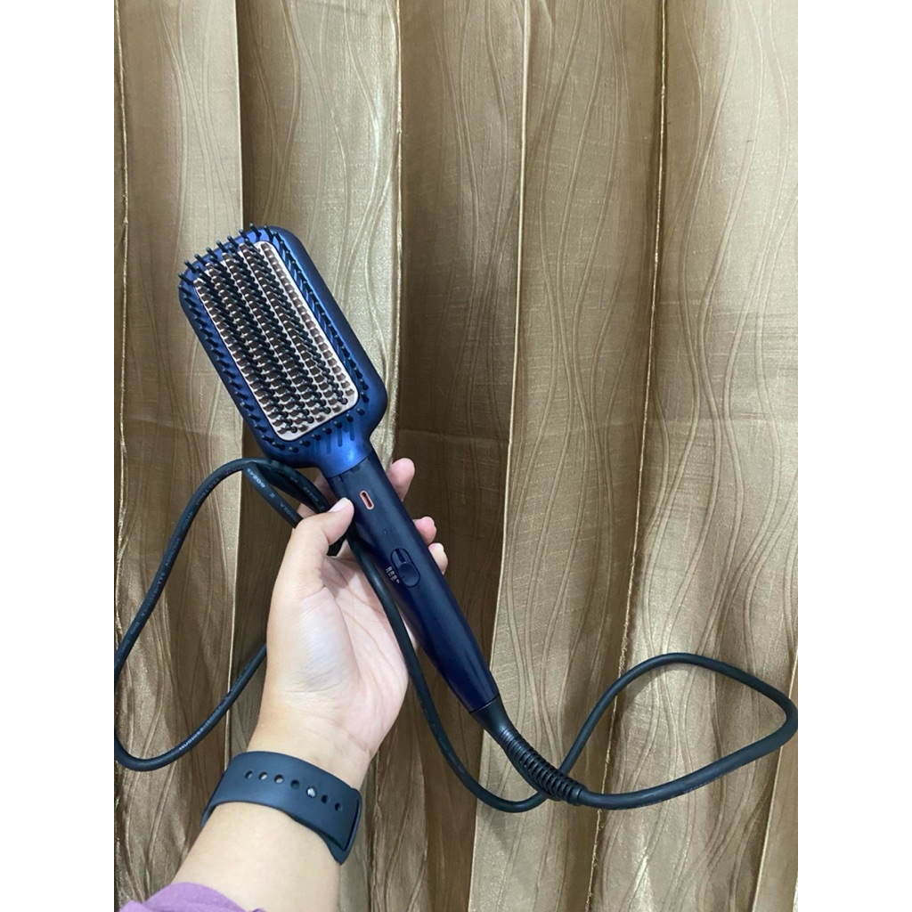 [Bundling] Sisir Catok Philips Heated Straightening Brush 5000 + Styling Spray CBD Supreme Hold