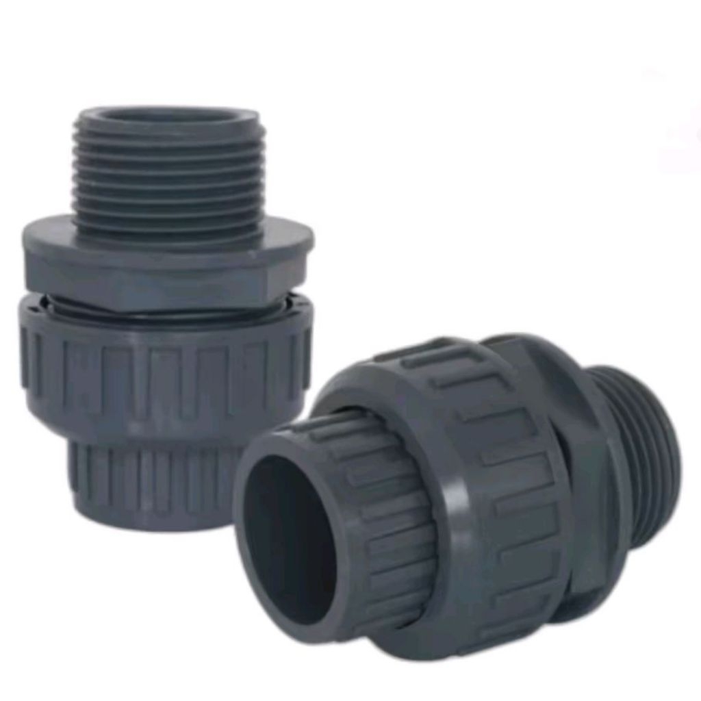 Union Drat Luar PVC 1 x 1/2 inch Watermur Drat Luar PVC 1 x 1/2 inch Union Watermur PVC 1 x 1/2 inch