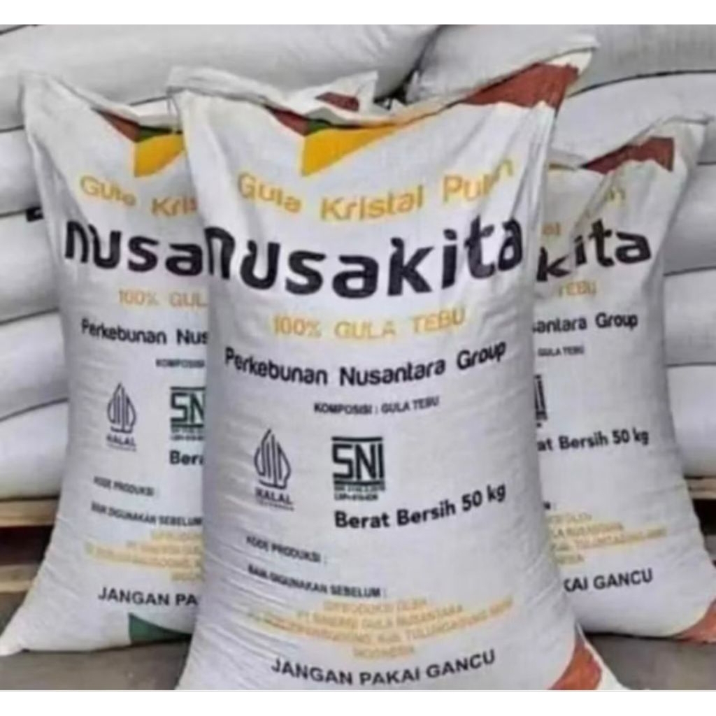 Gula Nusakita 1 Dak 50kg/Gula Pasir Loss 50Kg