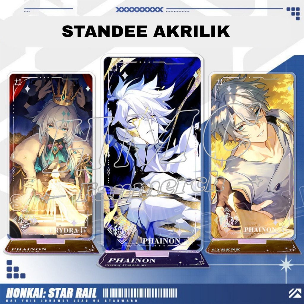 [READY] HSR Standee Akrilik Lightcone Sunday Phainon Castorice Mydei Honkai Star Rail