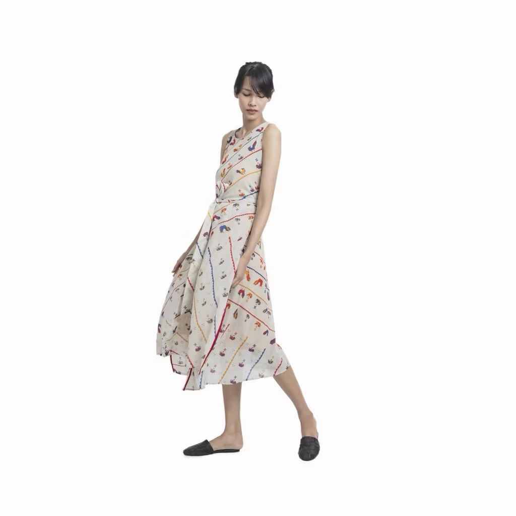SEJAUH MATA MEMANDANG SMM “AYAM” OVERALL DRESS CREME SIZE M/L