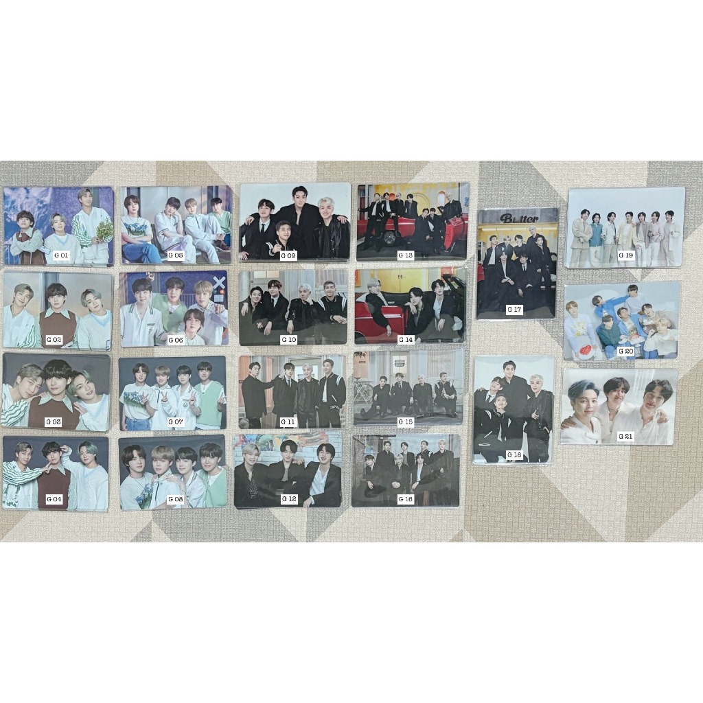 OFFICIAL PHOTOCARD MPC BTS GROUP