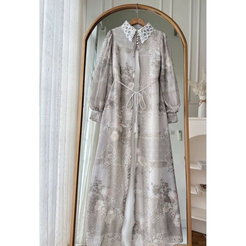 Gamis mofit bunga terbaru remaja muslimah model kekinian